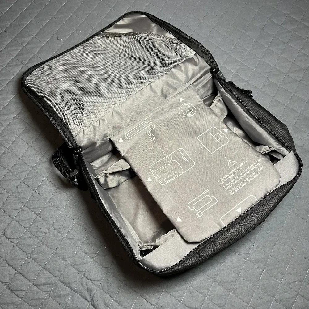 ResMed AirSense 11 Padded CPAP Carry Case – Gray Travel Bag with Strap – NEW